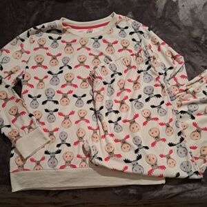 Holiday Time Women's XL deer pajama set super soft
